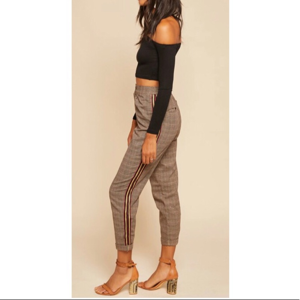 Lush Step Up Plaid Pant